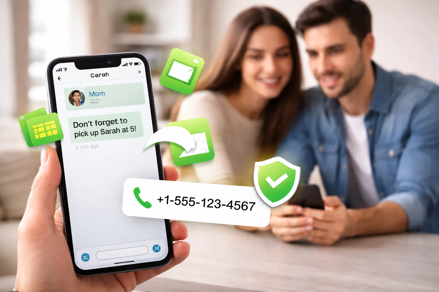 Receive Text Messages From Another Phone Number: iPhone & Android Options